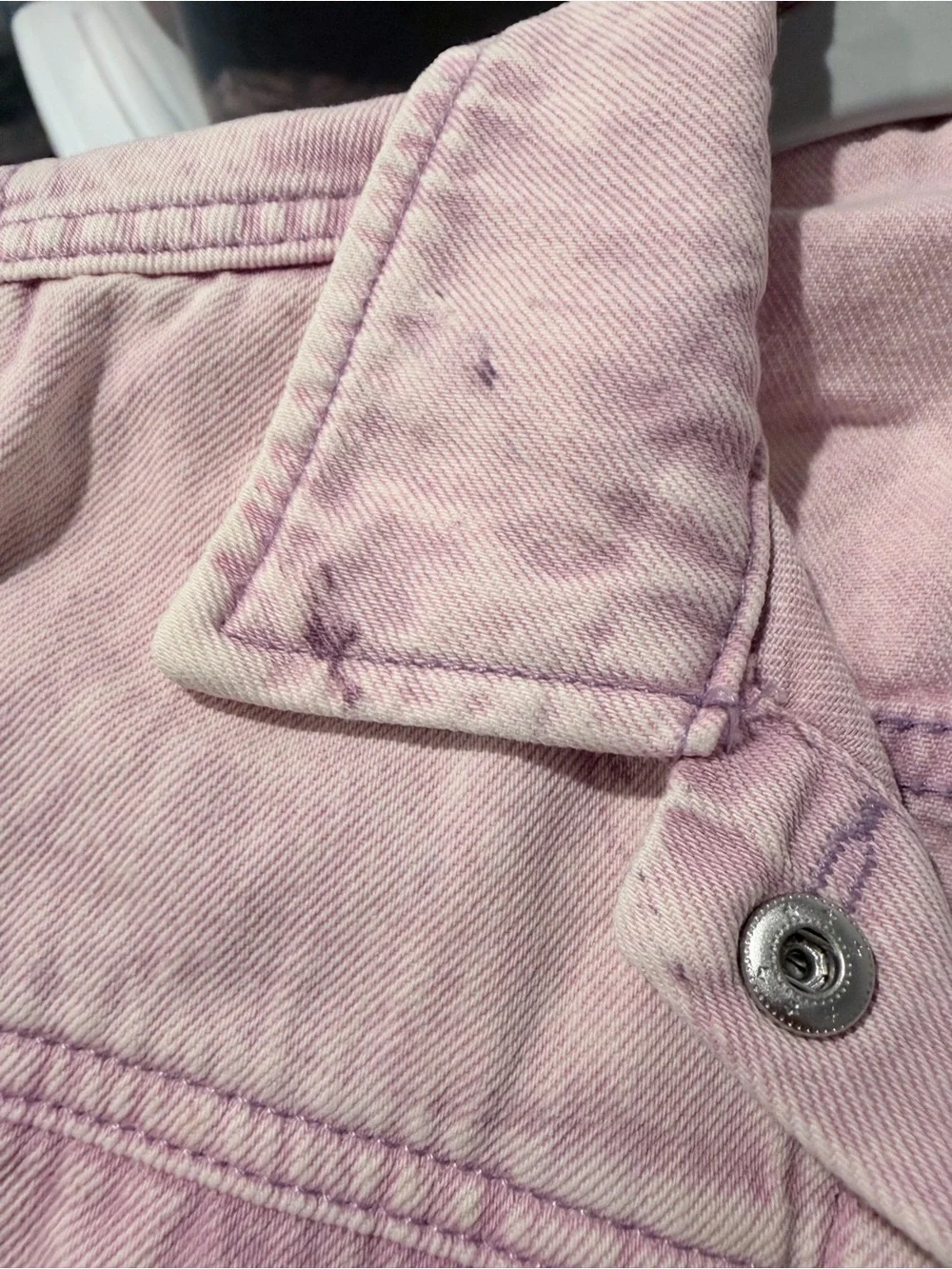 H&M &Denim Kids Pink Denim Jean Jacket Size 9/10